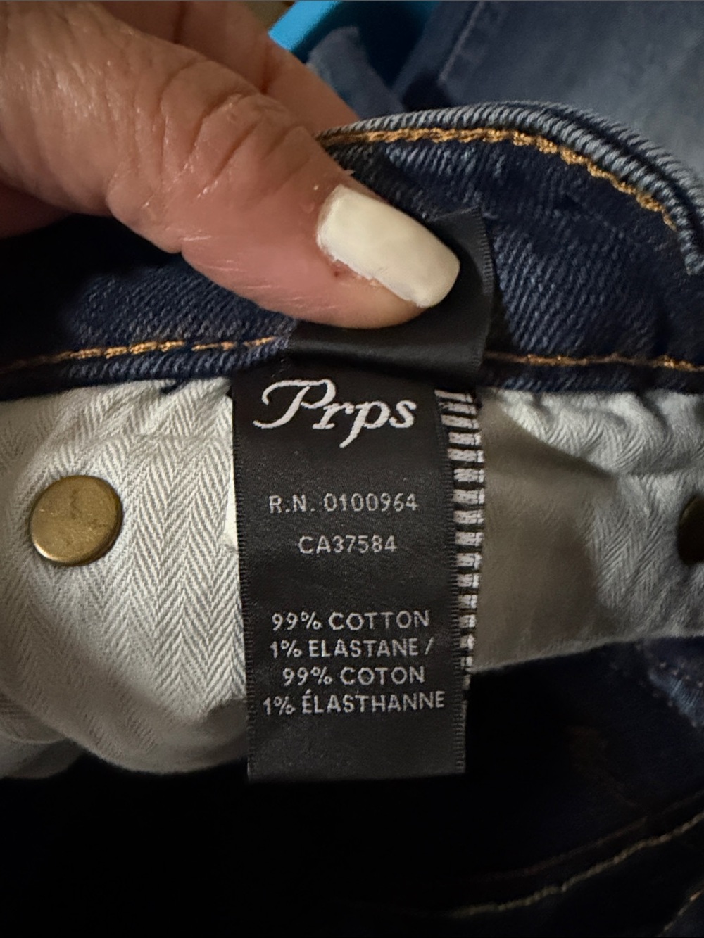 PRPS Dark Blue Skinny Jeans - Picture 12 of 13